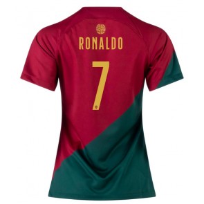 Portugalsko Cristiano Ronaldo #7 Dámské Domácí Dres MS 2022 Krátký Rukáv